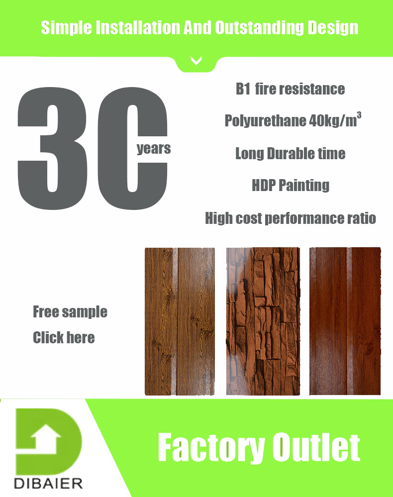 Lightweight 16mm Polyurethane Exterior Wall Cladding Metal Siding Sandwich Wall Panels