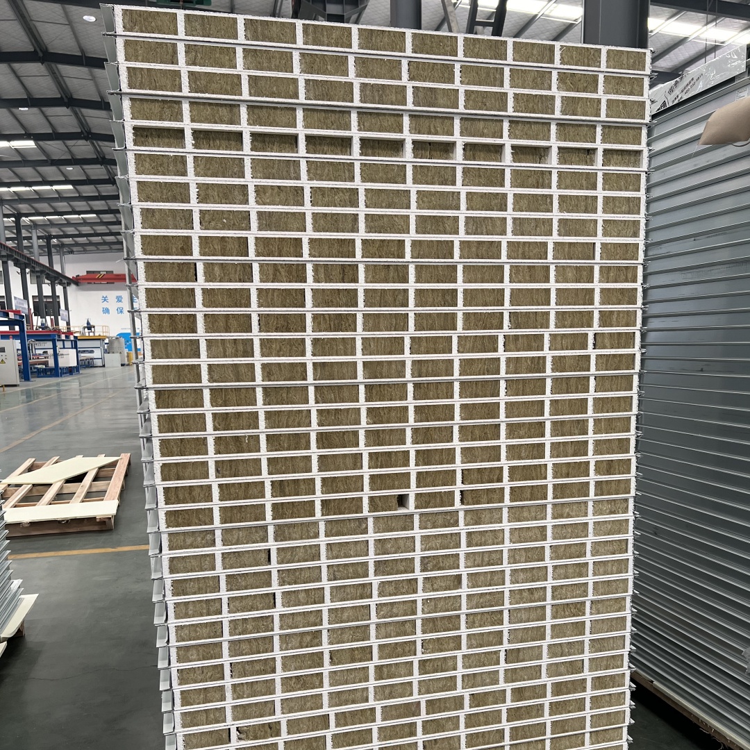Rock Wool Sandwich Panel Thermal Sound Insulation Clean Room Sandwich Panels Polyurethane Foam Sandwich Panel