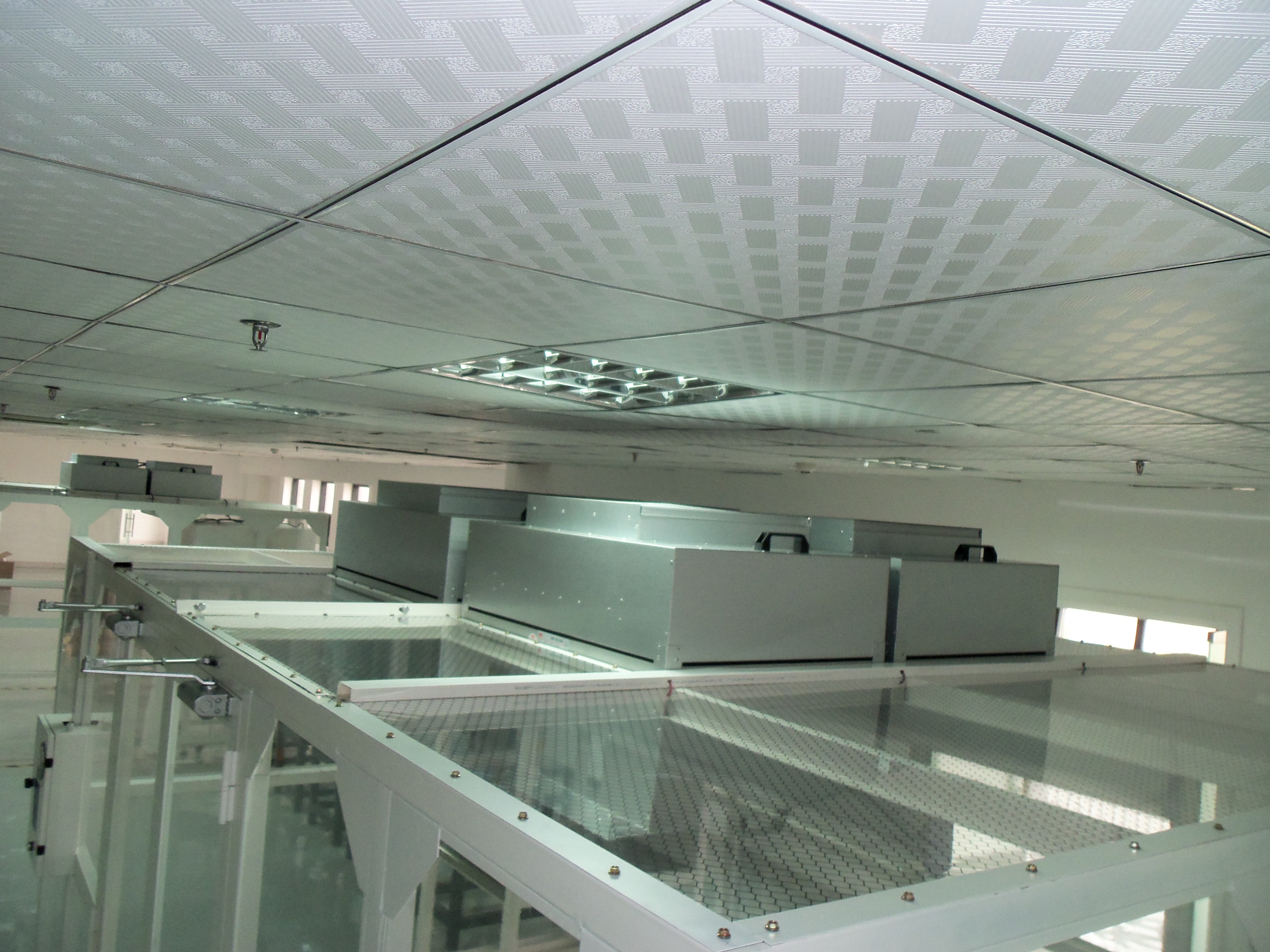 Anti-static soft curtain ceiling