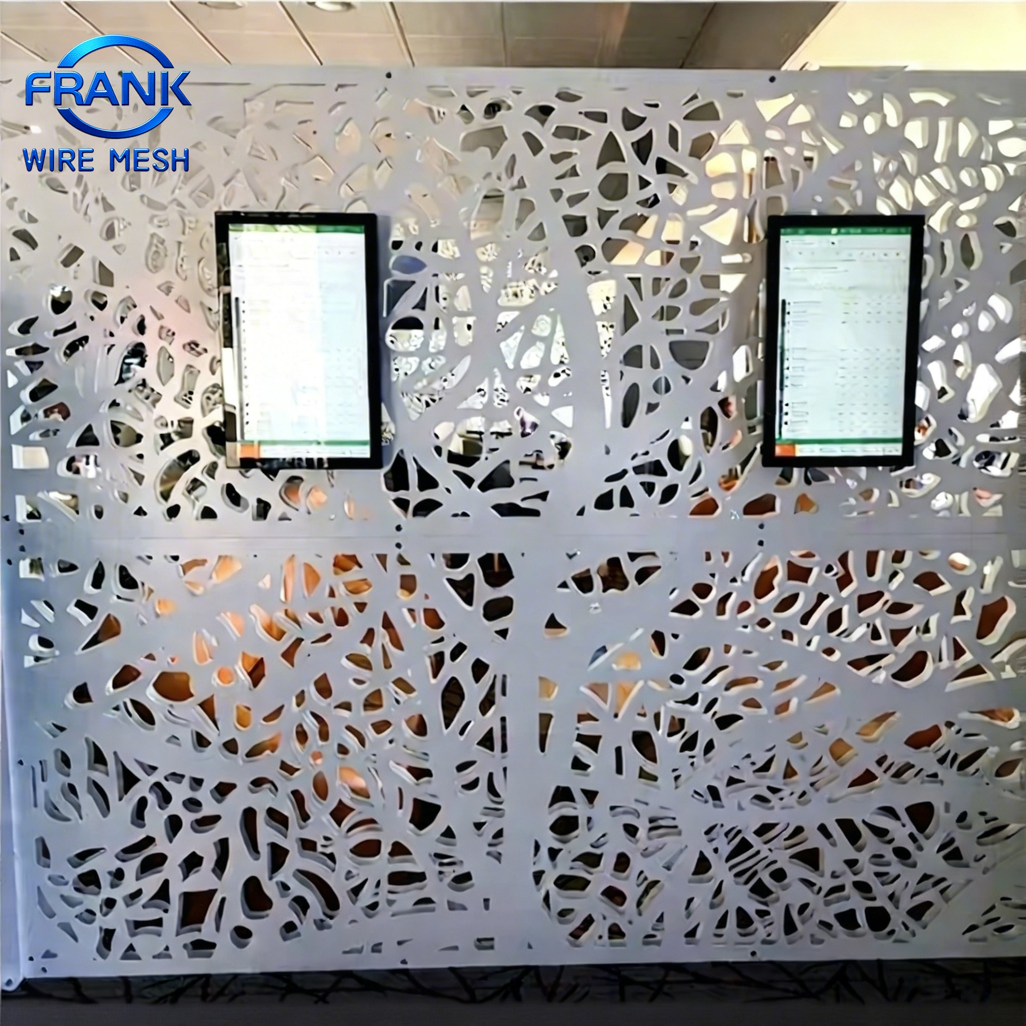 Architectural Perforated Metal Panel with Laser Cut Designs for Building Facade and Interior Decoration
