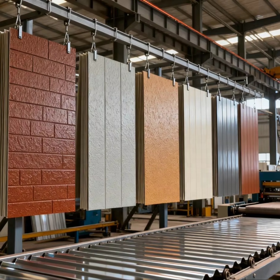 Polyurethane Sandwich Panels for Interior and Exterior Wall Panels, Insulation Boards and Building Sandwich Panels