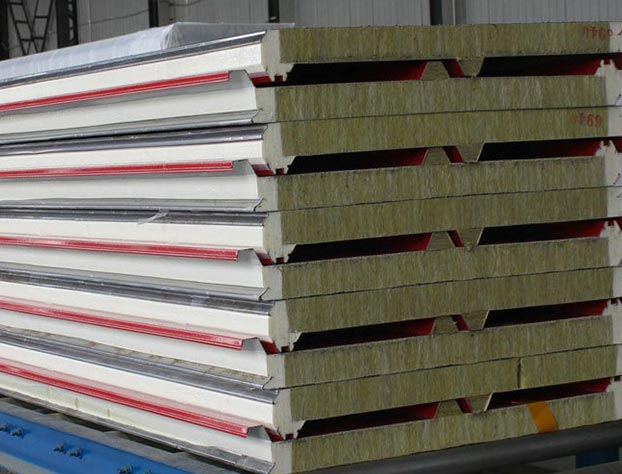 Rock Wool Sandwich Panels for Exterior Wall and Roof Side Seal Construction with Application in Warehouse Basement