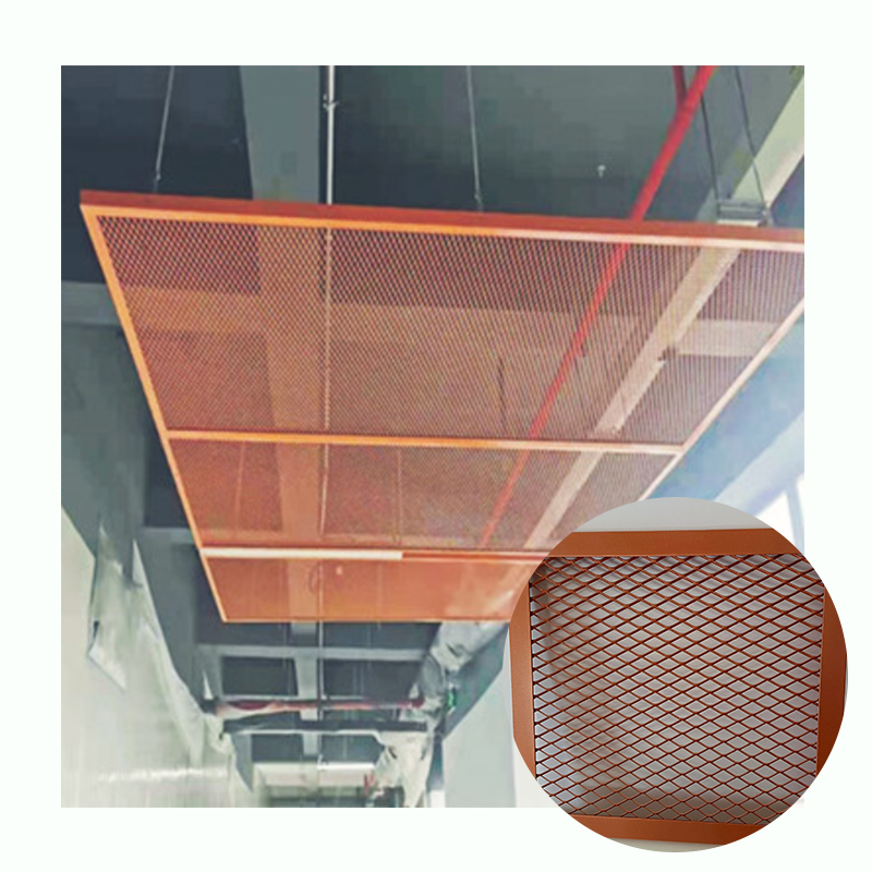 Building Facade Metal Ceiling Panels Custom Cutting Welding Bending Welded Mesh Cladding Galvanized Steel Plain Weave