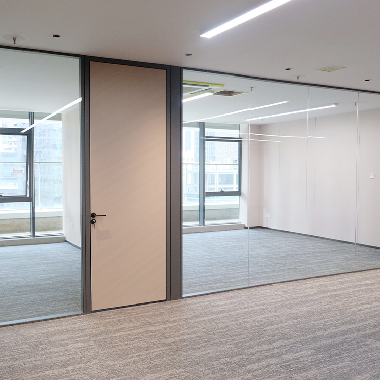 Single Layer Glass Office Partition Panel Expo Living Room Wall Partition for Office Use