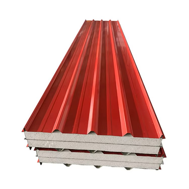 50mm 75mm 100mm 150mm Insulated Fireproof Metal Wall Panels Insulted Roofing Panel Tiles Sheet EPS Sandwich Panel