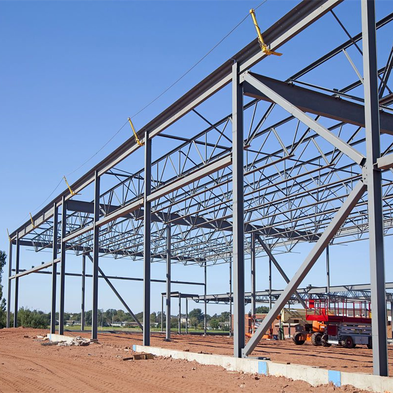 Large Span Steel Structure BuildingWorkshop Plant With Sandwich Panel Wall Roof