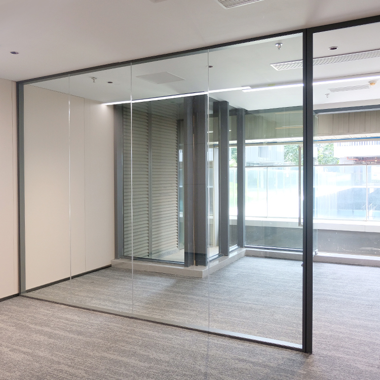 Single Layer Glass Office Partition Panel Expo Living Room Wall Partition for Office Use
