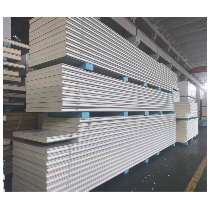 50mm 75mm Insulated Polyurethane PU Sandwich Panel Wall Cladding PUR PIR Sandwich Board Panels