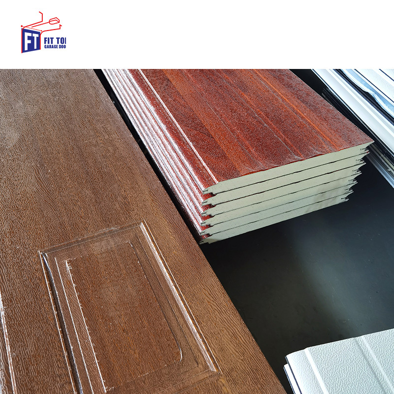 Modern Design PU Foam Sandwich Panel Cheap Polyurethane Panel for Overhead Sectional Door