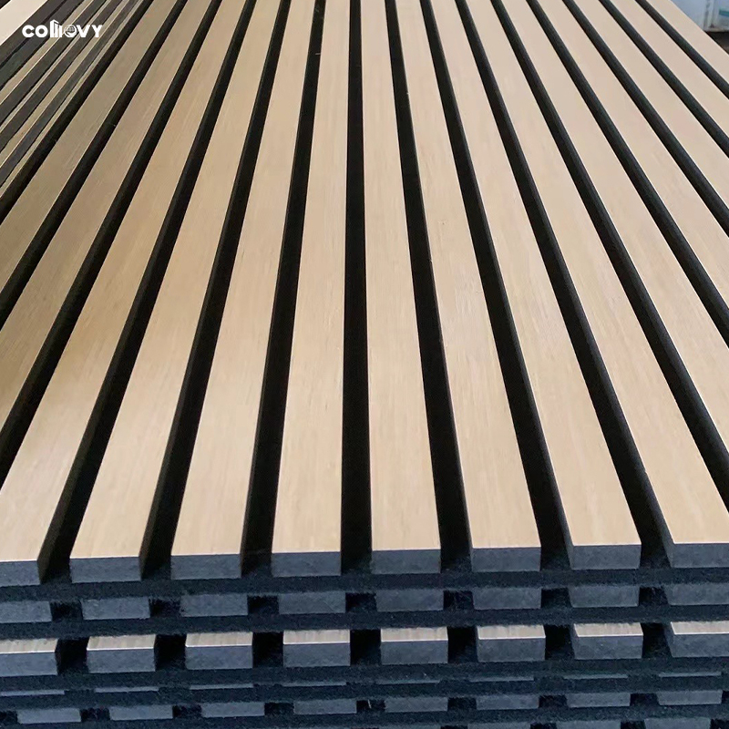 COMOVY Acoustic Wood Wall Panel Soundproof Insulation Akupanel Acoustic Felt Panel Wooden