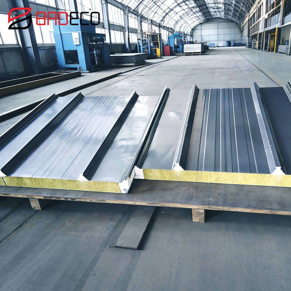 Energy Saving BIPV System Solar Roof Sandwich Panels With 360&deg; Lock Seam System Installation Design For Warehouse