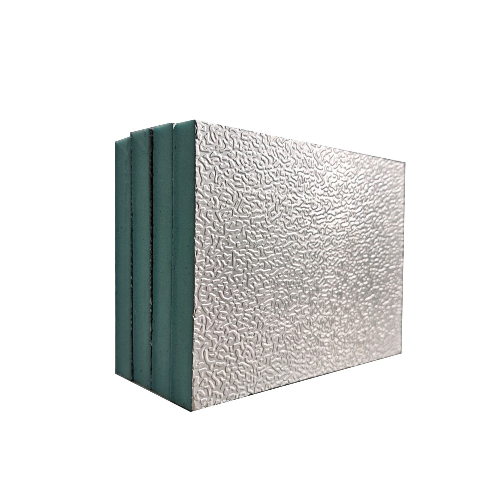 20mm Pre-Insulated Rigid Ductwork Panels Insulation PIR Ducting Foam Board Aluminum Foil HVAC Project For Air Conditioning