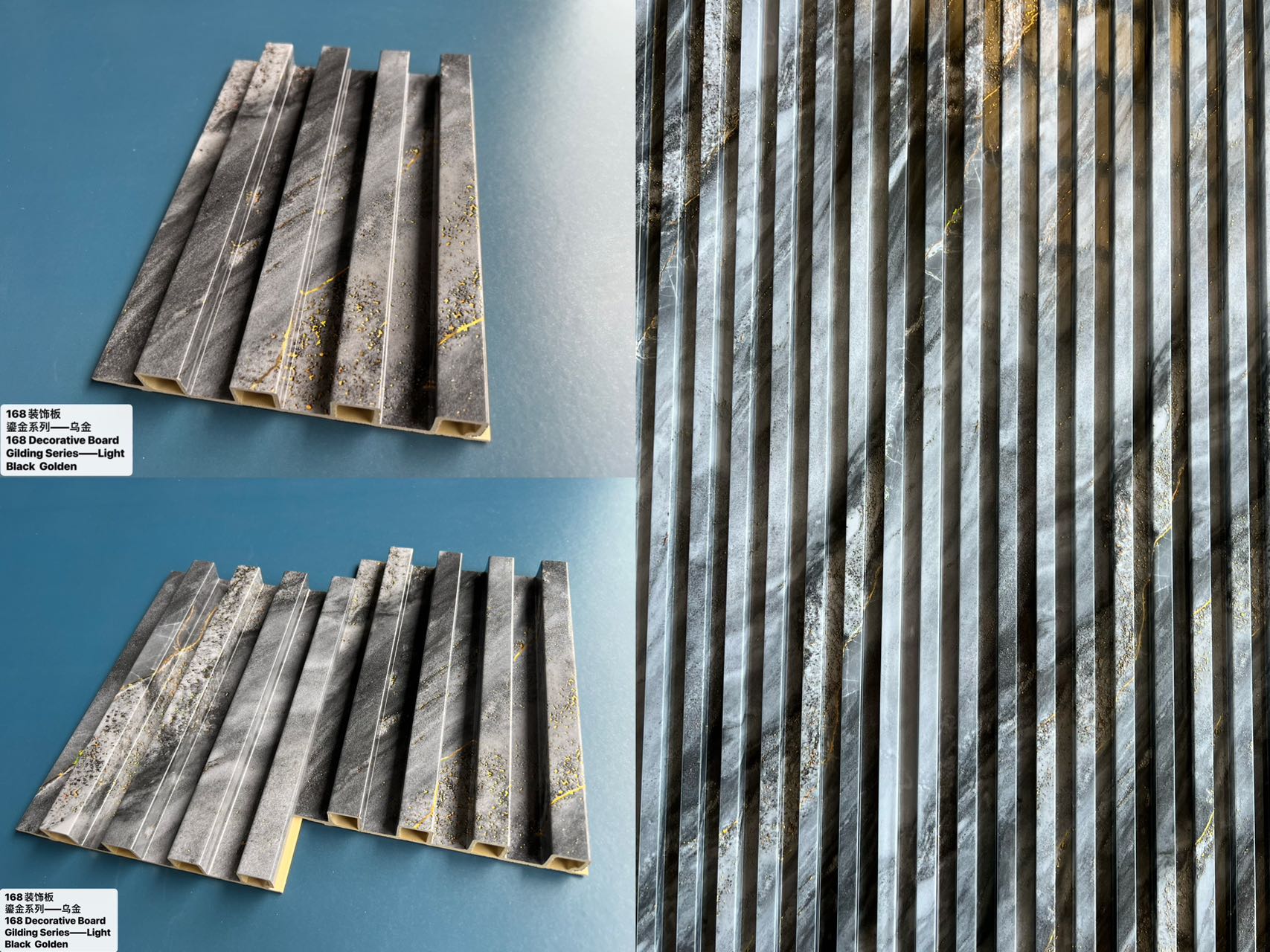 Factory Price Plastic Wooden Composite Wall Cladding 3D Fluted Board Pvc Interior Decorative Wall Partition Panels for House
