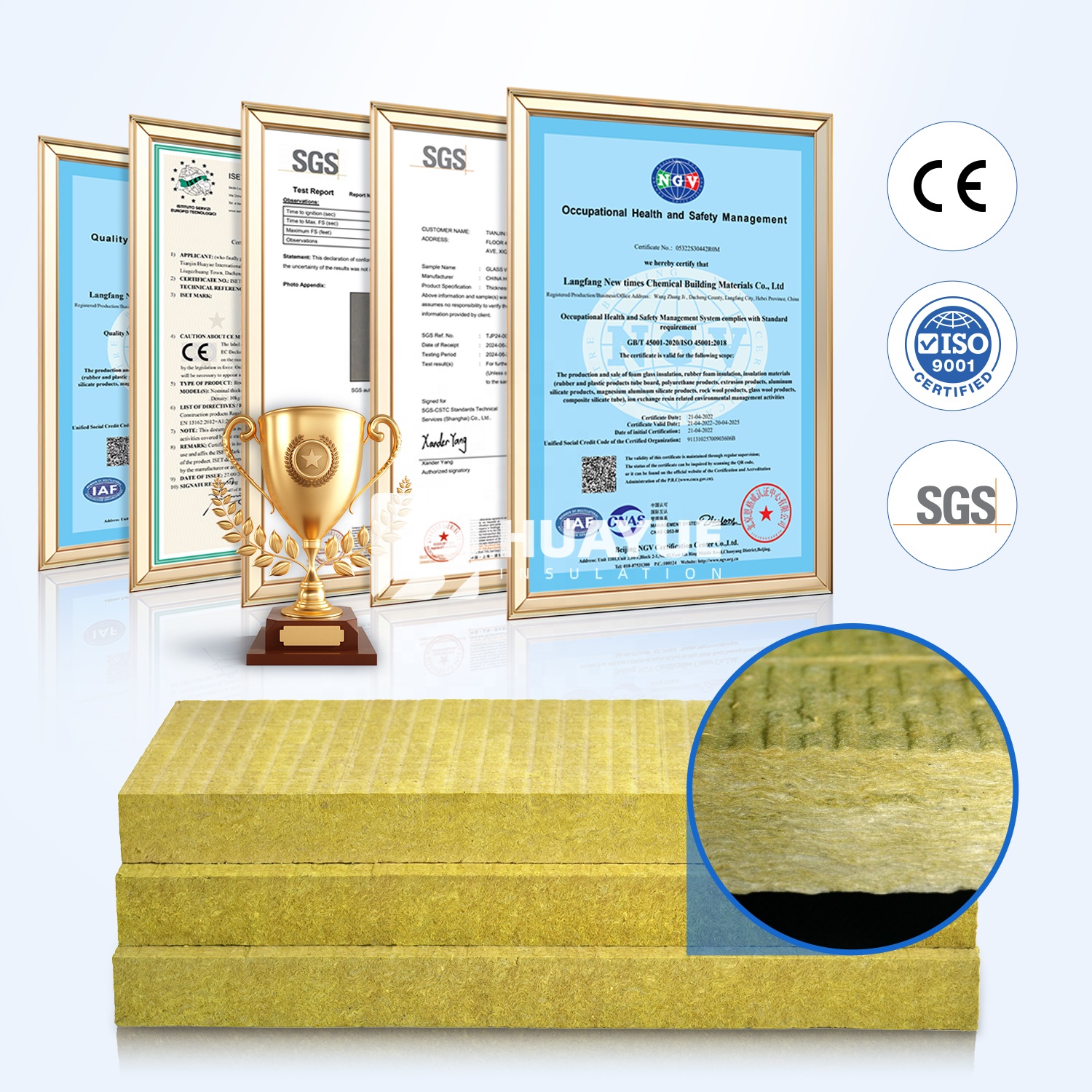 150mm Natural Basalt Stone Rock Mineral Wool Acoustic Exterior Wall Insulation Panels Support Customization