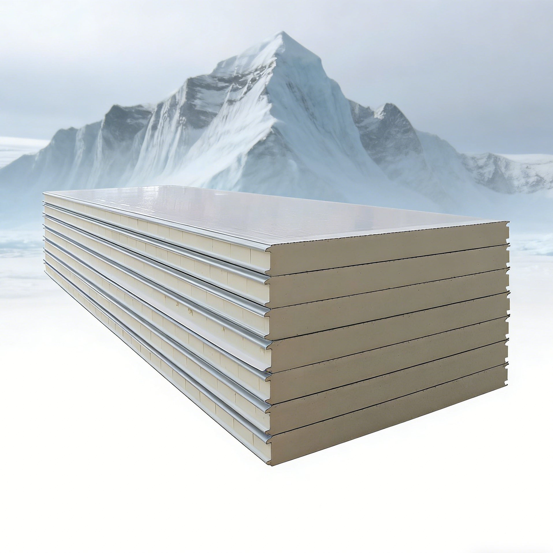 FR PU Heat Insulation Durable Exterior Wall Roof Panel Steel Sandwich Eco-Friendly for Freezer Storage Low-temperature Workshop