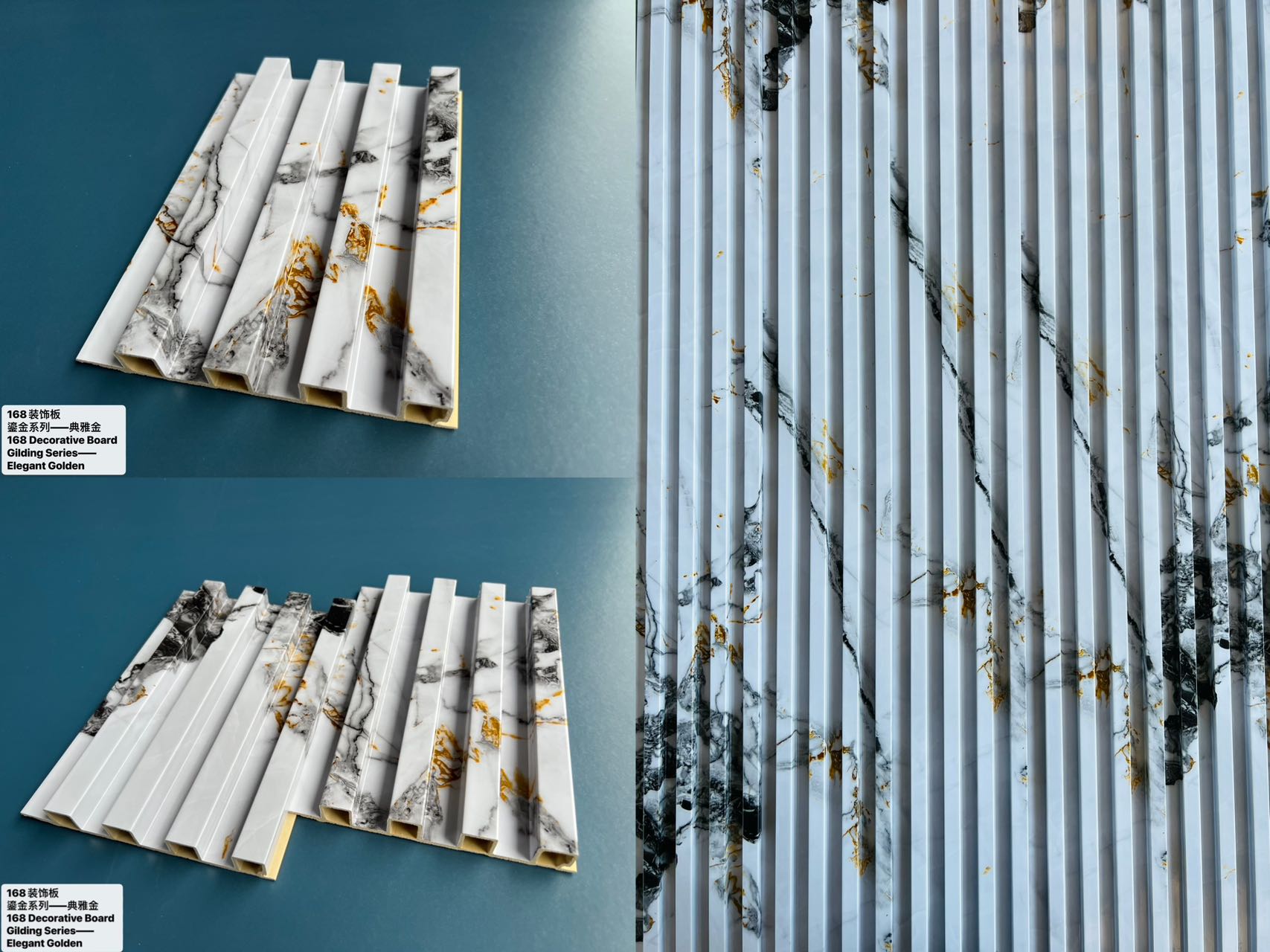 Factory Price Plastic Wooden Composite Wall Cladding 3D Fluted Board Pvc Interior Decorative Wall Partition Panels for House