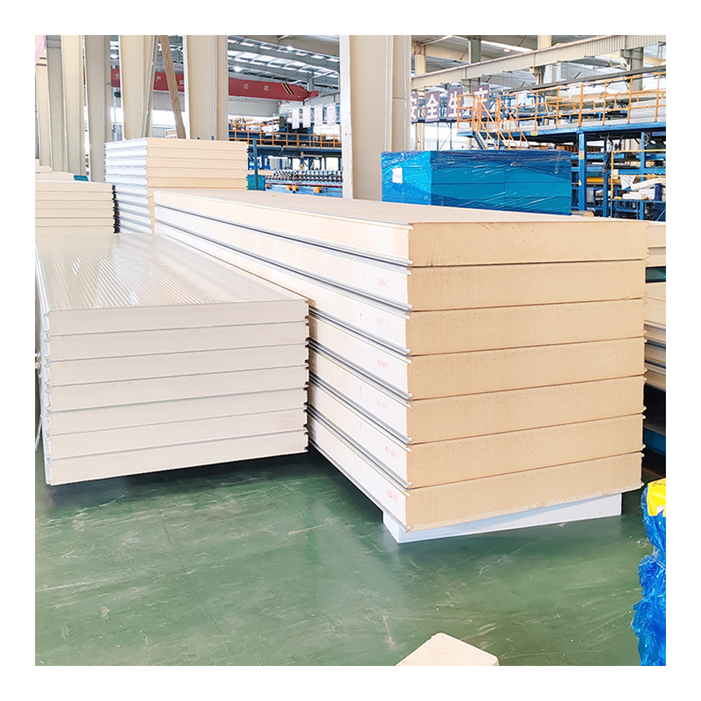 EPS/PU/PIR/PUR/Polyurethane/Rock Wool Sandwich Panels Structural Insulated Sandwich Panel for Internal and External Wall