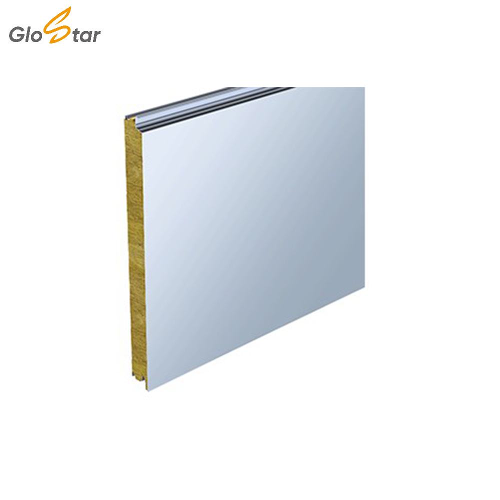 GLOSTAR Weather Resistant Rock Wool Sandwich Panel with Custom Colors and Concealed Joints for Wall Cladding Solutions