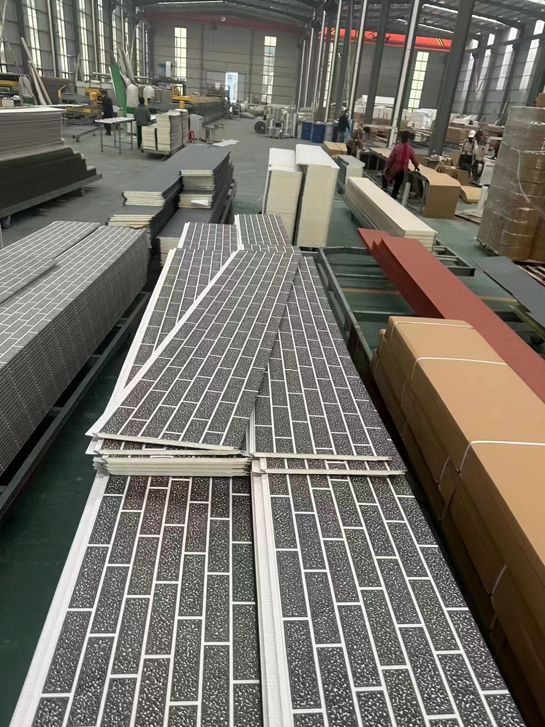 Modern Fireproof External Carved Polyurethane-Cement-Wall-panels Pu Metal Exterior Wall Panel Sandwich Panel Feature Widely Used