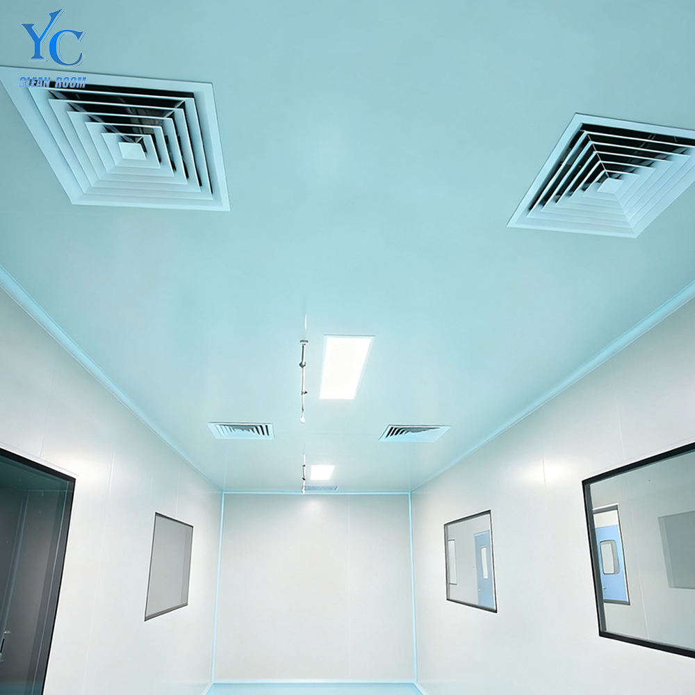 GMP-Compliant Turnkey Cleanroom Projects Industrial Steel Structure Modular Clean Room Wall Ceiling Panels For Workshops