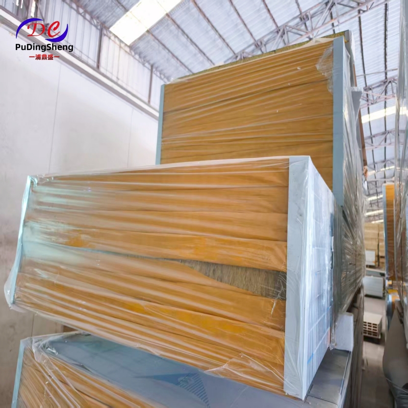 ROCK Wool Sandwich Panel for Wall Rock Wool Sandwich Panel for Roof Rock Wool Sandwich Panel for Prefab House