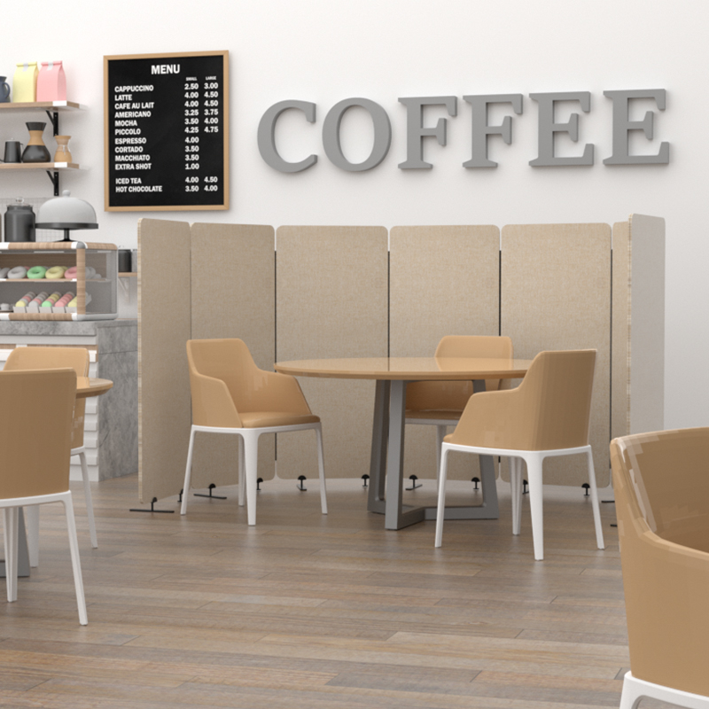 100% Recycle Polyester PET Felt Acoustic Office Partition Panels Portable Polyester Acoustic Room Dividers Sound Proof