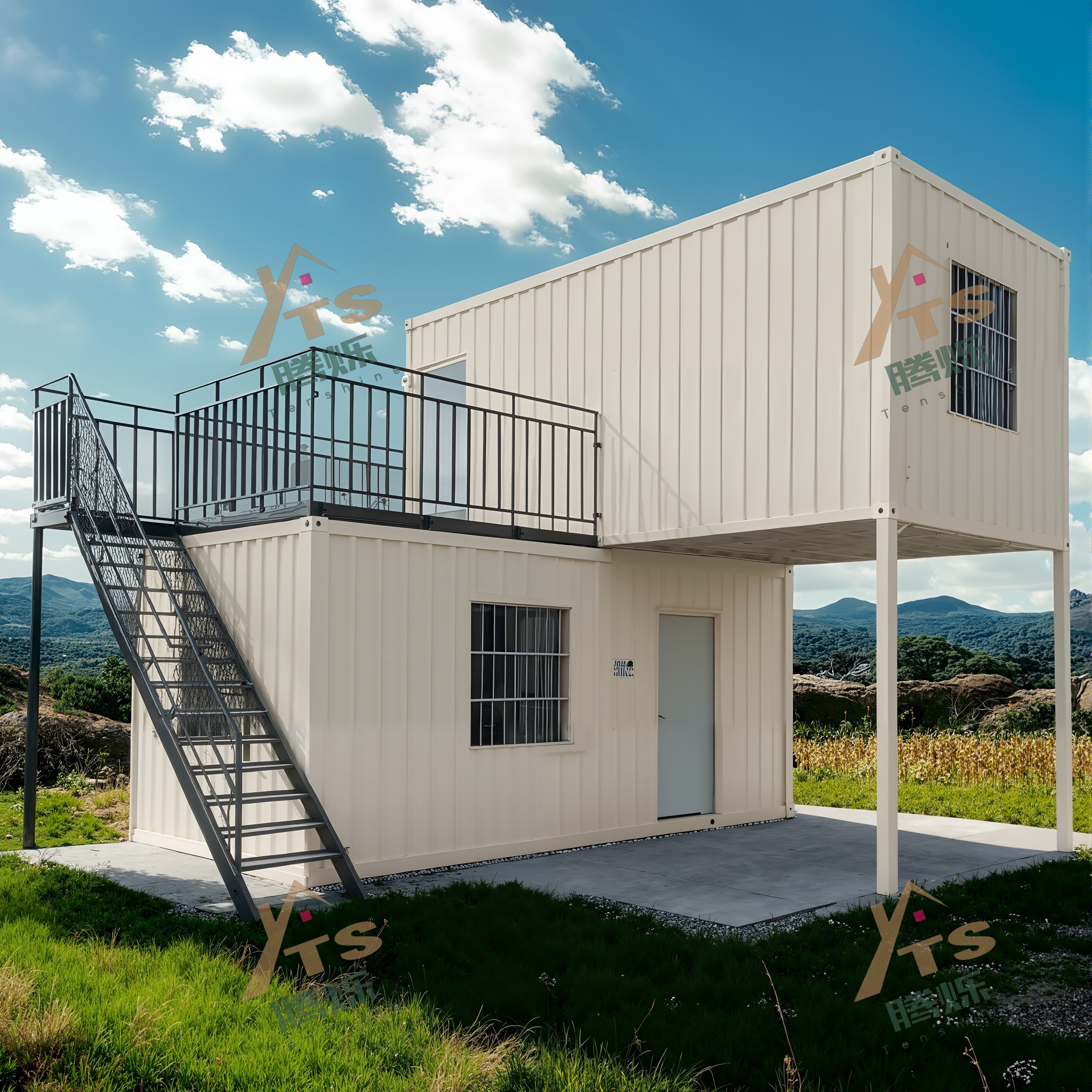 Portable Modular Container Prefab Home Contemporary Ready Stock Flat Pack Sandwich Panel for Living Hotels Villas Shops Wooden