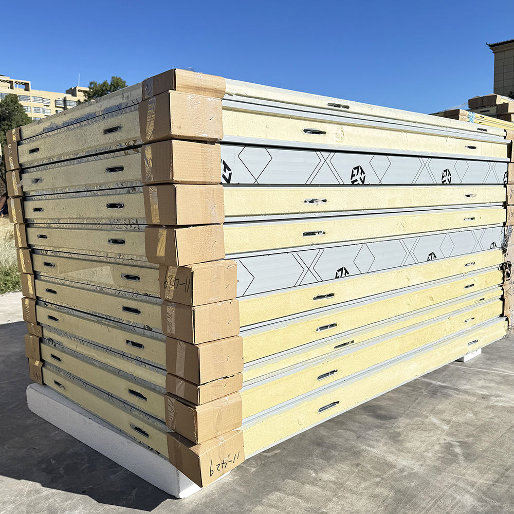 Factory Directly Supply 10cm 15cm 20cm PUR PIR PU Wall Sandwich Panels For Cold Rooms Polyurethane Panel For Warehouses