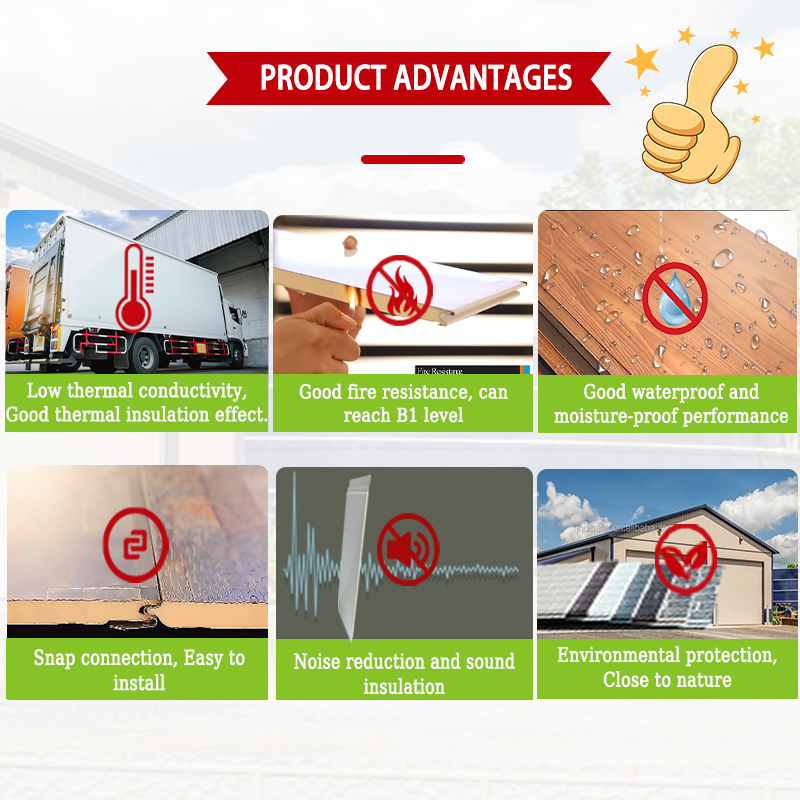 Insulated Panel Sandwich Polyurethane Exterior Foam Wall Pu Panels for Cold Room