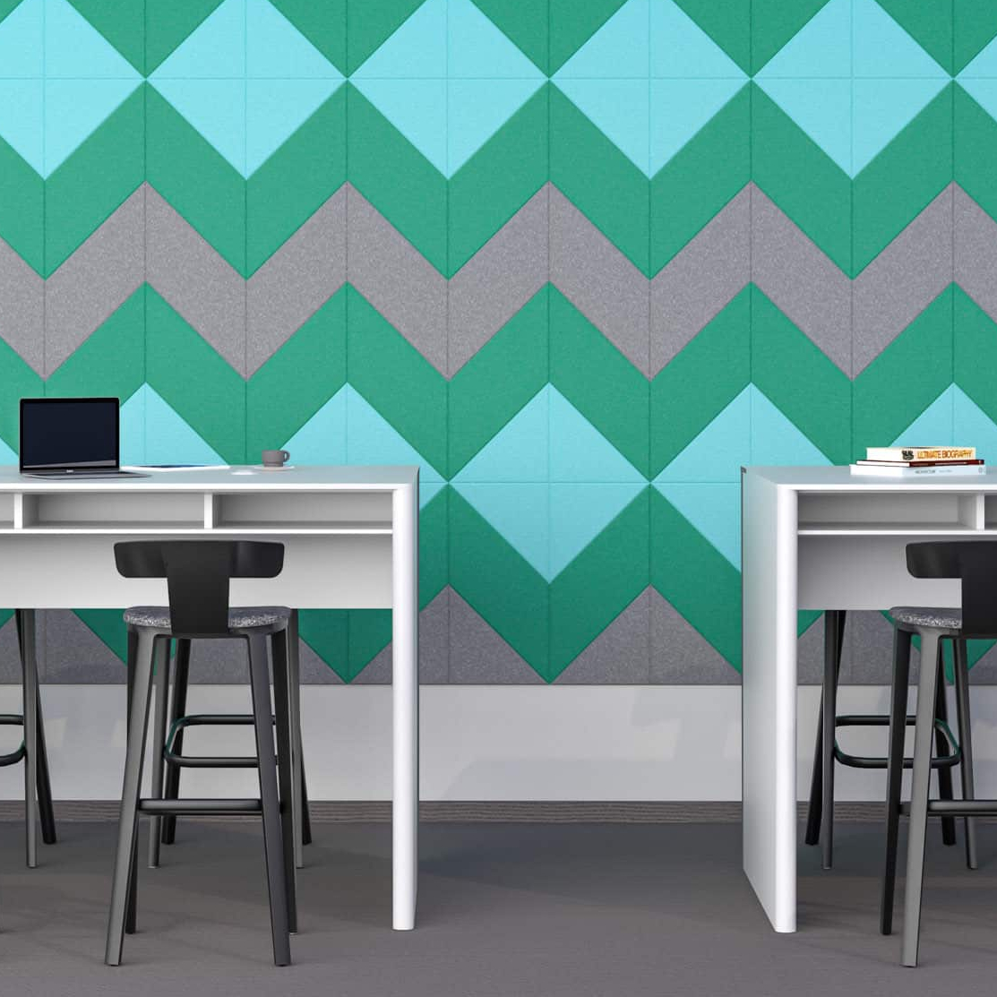 High Density Non-toxic 100% Recycle Material Polyester Acoustic Panel PET Felt Sound Absorbing Ceiling Acoustic PET Panels