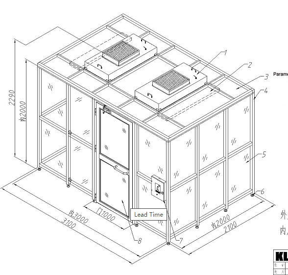 Clean Booth 3D Diagram 2