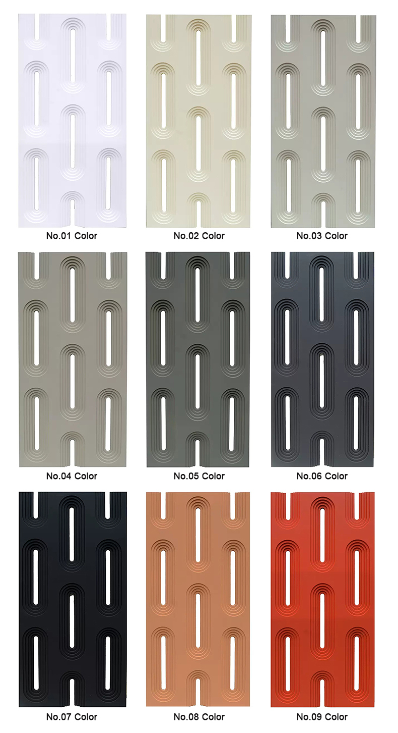 Modern White 3D Single Wall Tiles Durable PU Hollow Panel Hotel Interior Design Durable Artificial Stone Wall Partition