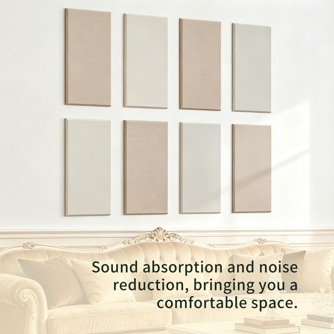 Modern Acoustic Fiberglass Soundproof Wall Panels With 3D Model Design For Home Theater And Bedroom