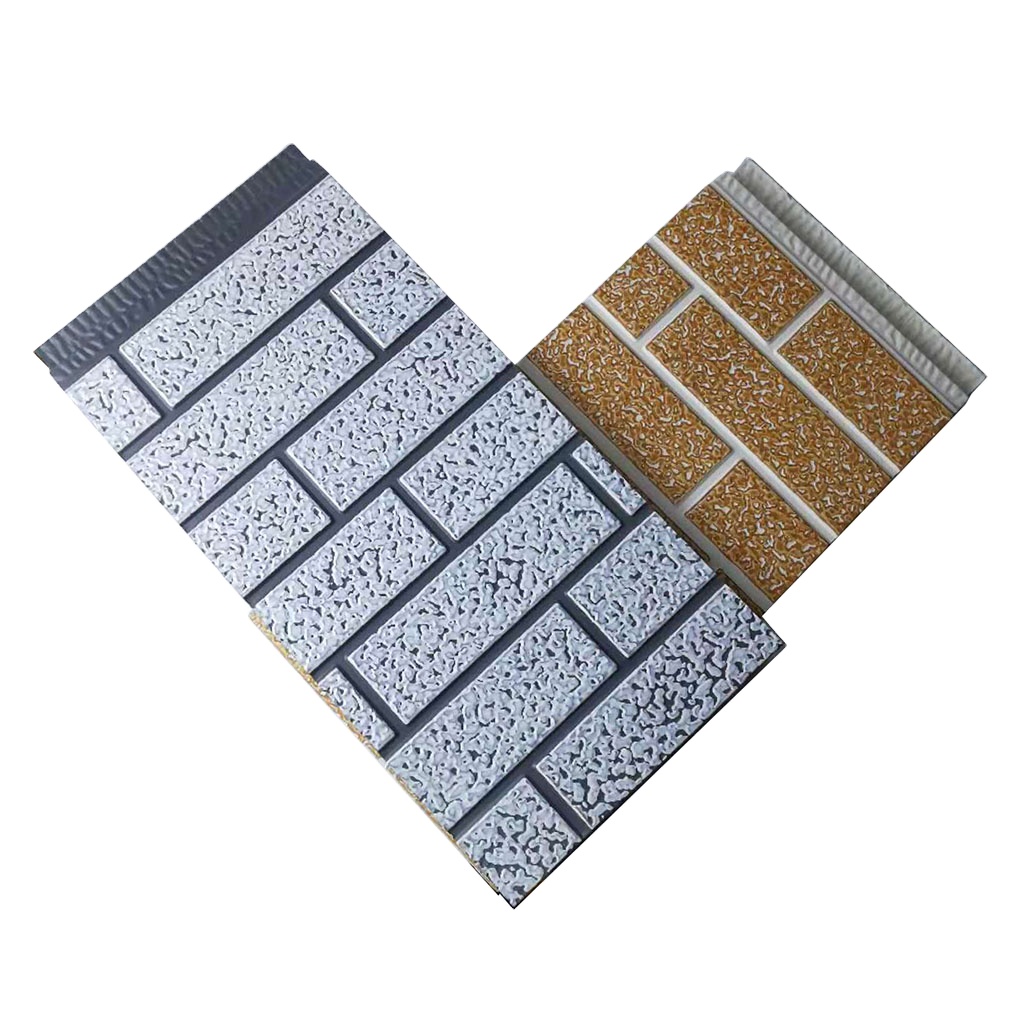 Lightweight 16mm Polyurethane Exterior Wall Cladding Metal Siding Sandwich Wall Panels