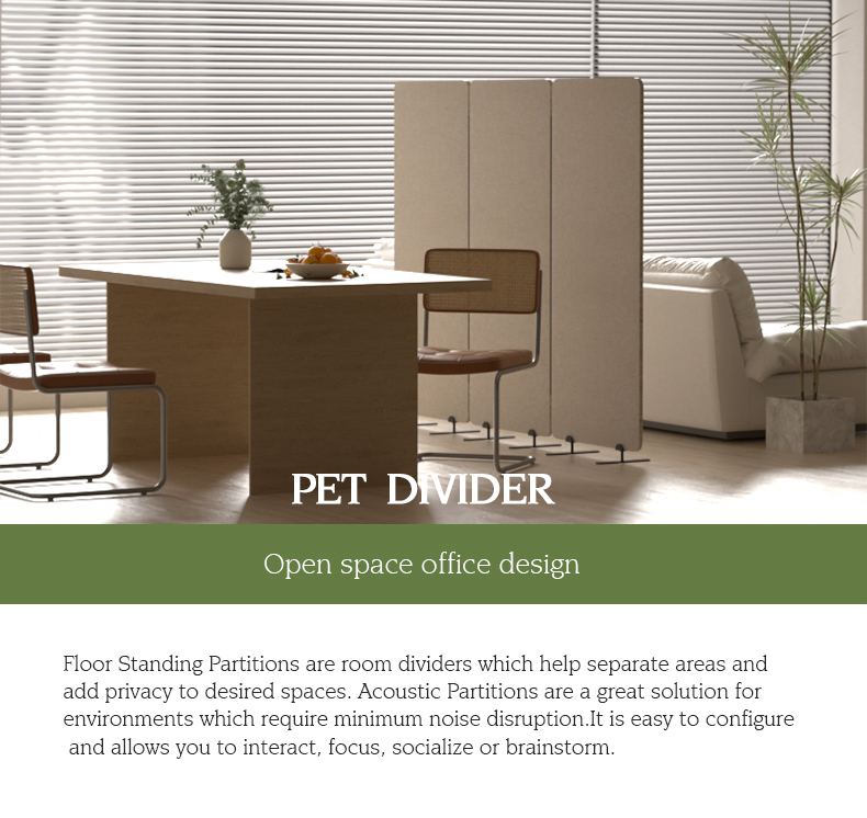 Acoustic Office Partition Panel Display