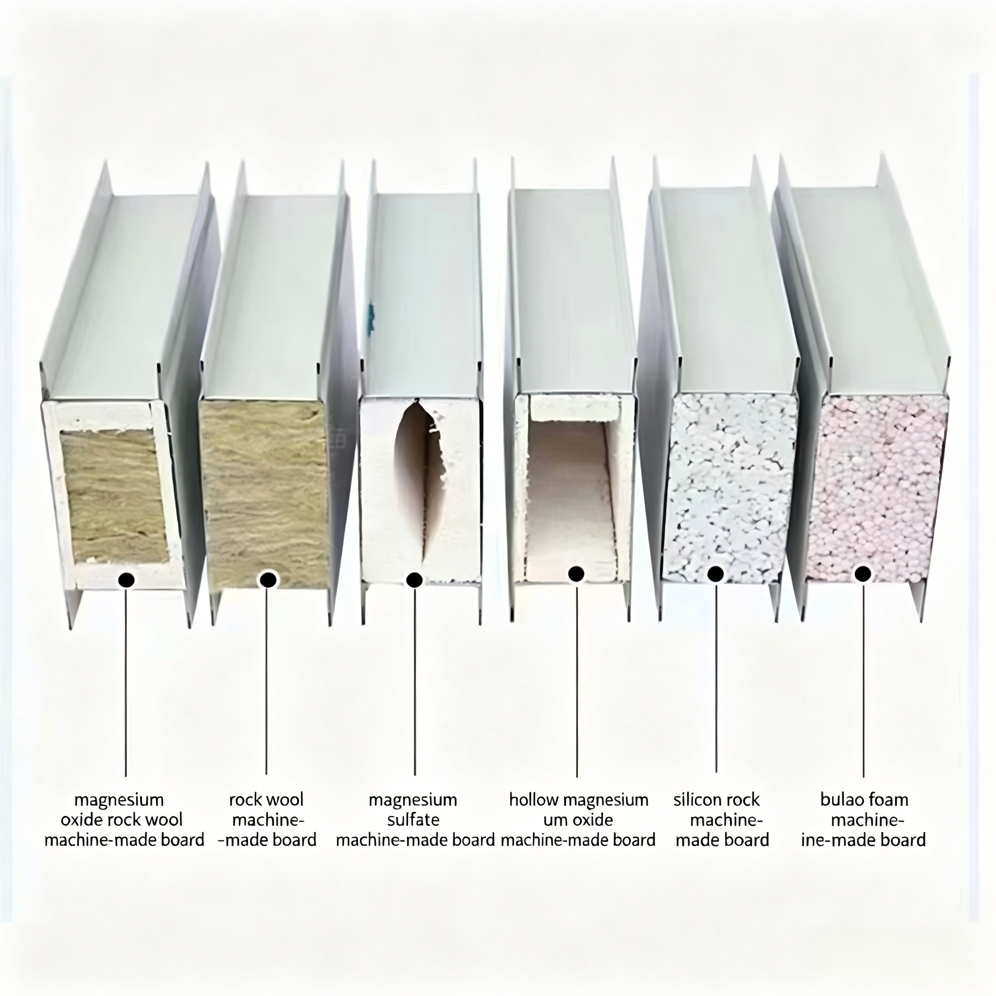 Heavy Duty Silicon Rock Sandwich Panel Fireproof Insulated Color Steel Cleanroom Partition Cold Storage Wall