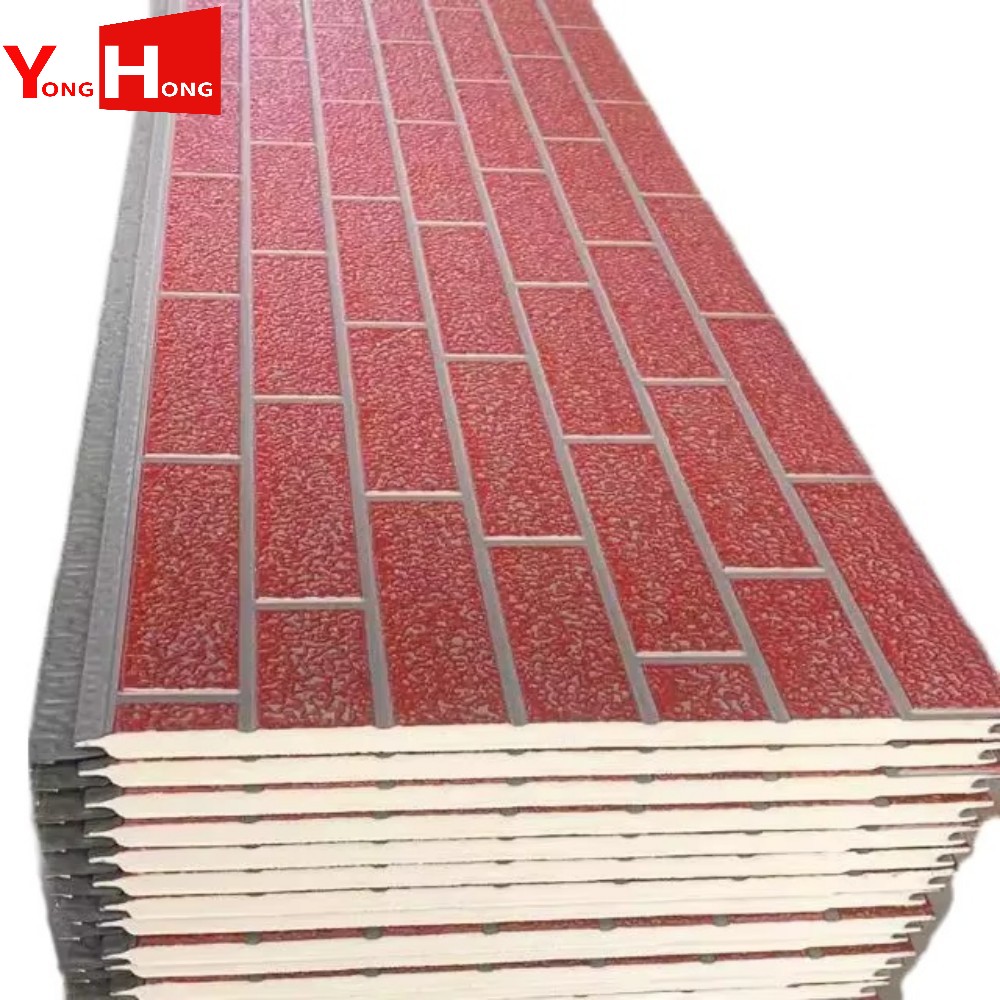EPS Facade Freezer Soundproof Metal Sandwich Wall Panels for Cold Storage Room