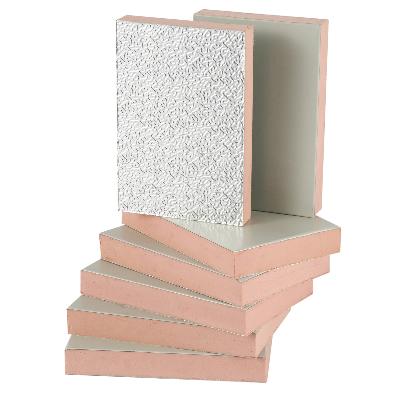 Modern Design Fire Protection Pink Color Steel Sandwich Panels Phenolic Foam Core Outstanding Thermal Insulation Energy Saving