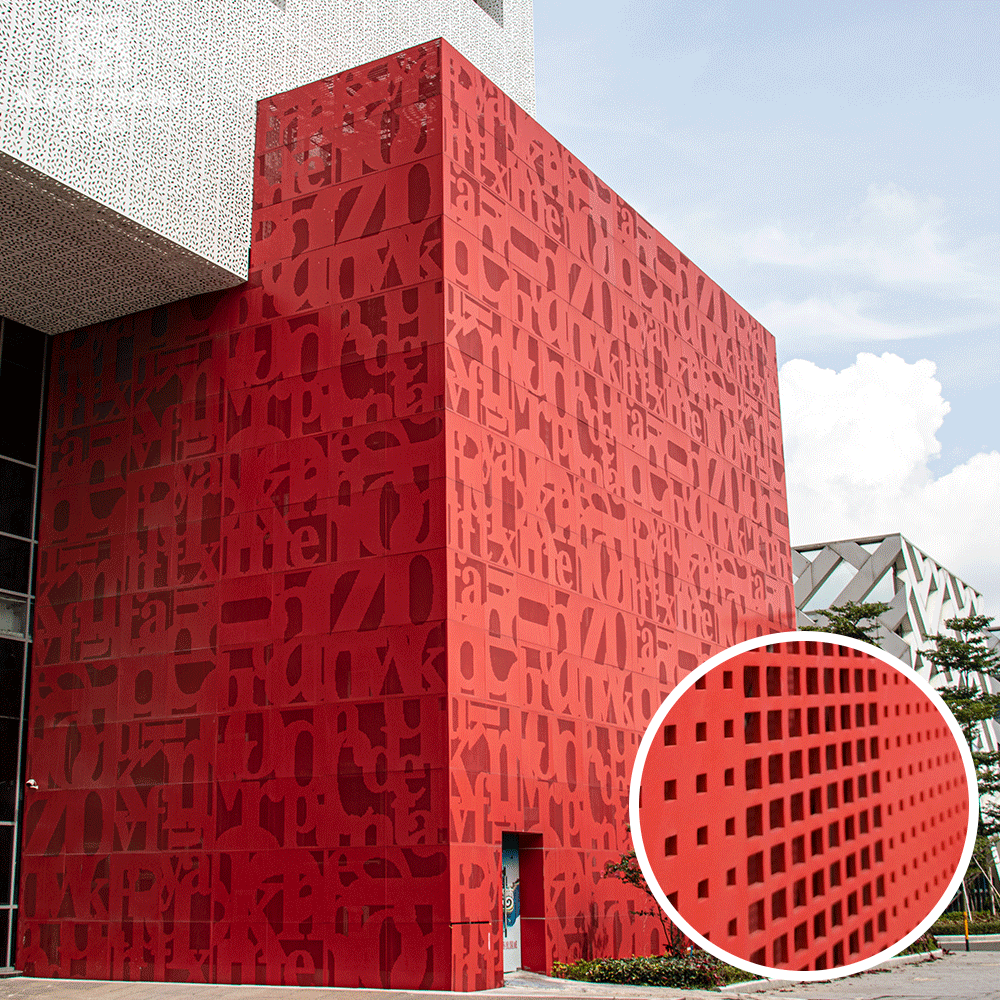 Modern Architectural Cladding Solution Featuring Laser Cut Aluminum Wall Panels For Contractor Building Projects