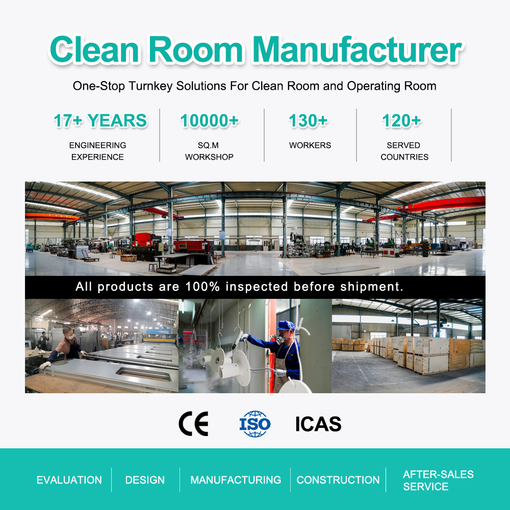 Customized White Modular Clean Room Wall Panels Modern Design Food Workshop Made EPS Aluminum Metal PIR XPS Rock Wool Sandwich