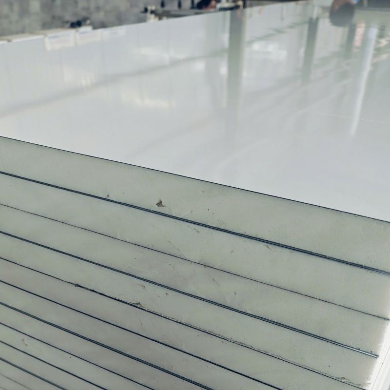 Exterior Structural Roof Metal Sheet Polyurethane Foam Color Steel Sandwich Panel for Air Duct Insulation Cold Room Applications