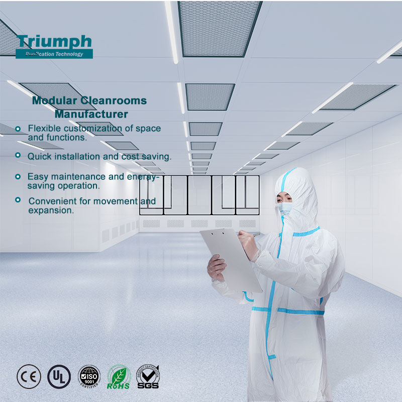 Modular Cleanroom Laboratory Dust-free Cleanroom Mobile Clean Booth One-stop Service