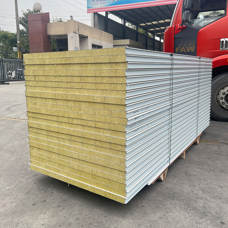 Rock wool sandwich panel structural display 4
