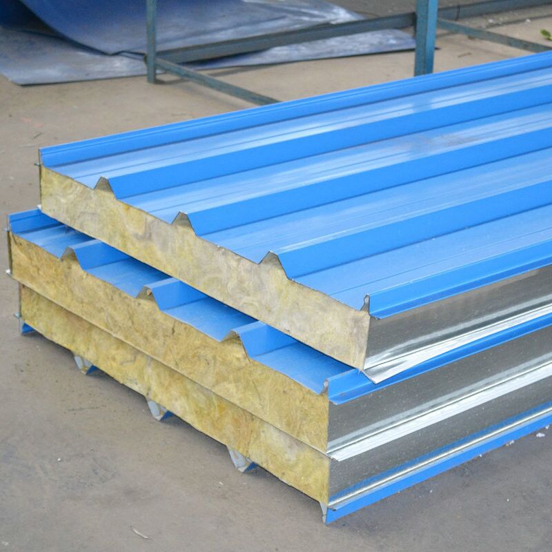 Fiberglass Wool Sandwich Panels Manufacturer Roof Wall Panels EPS Fireproof Insulated Sandwich