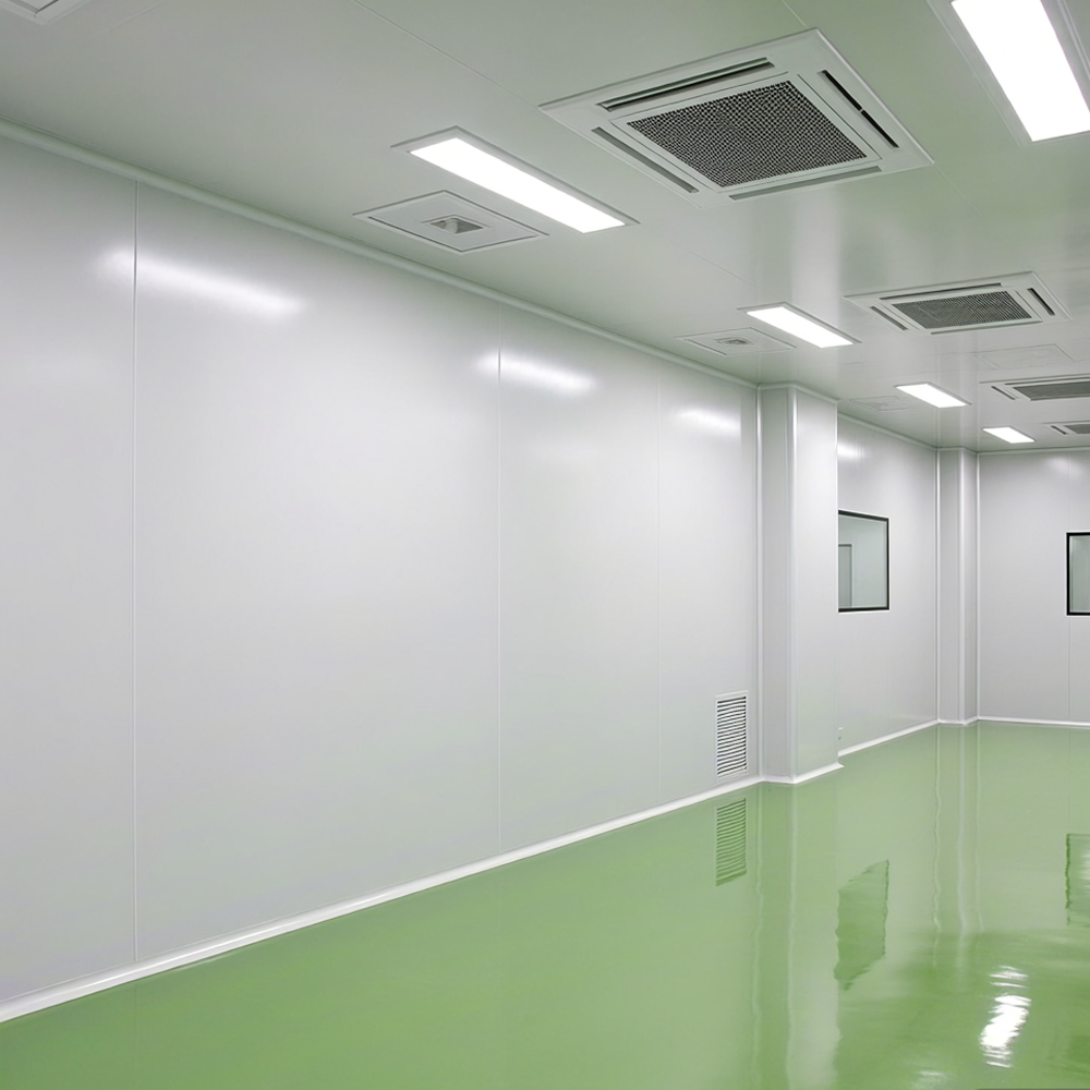Pharmaceutical GMP Standard 50mm Mgo EPS Sandwich Panel For Clean Room Wall