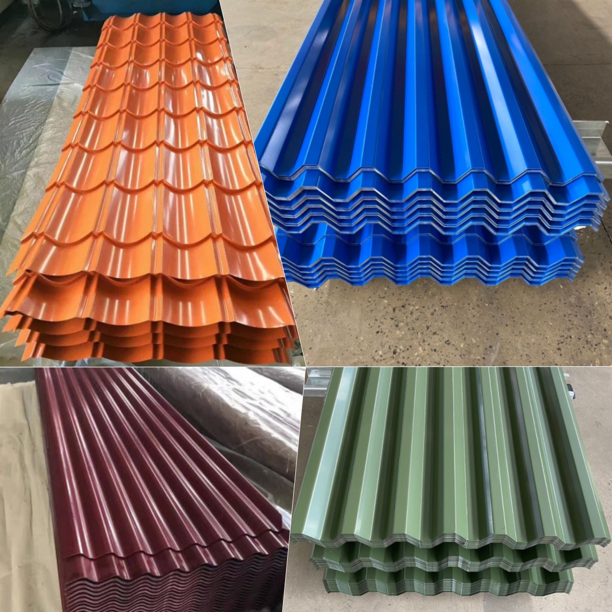 Manufacturer Sale DX51D PPGI Color Coated Prepainted Galvanized Corrugated Steel Roofing Sheets