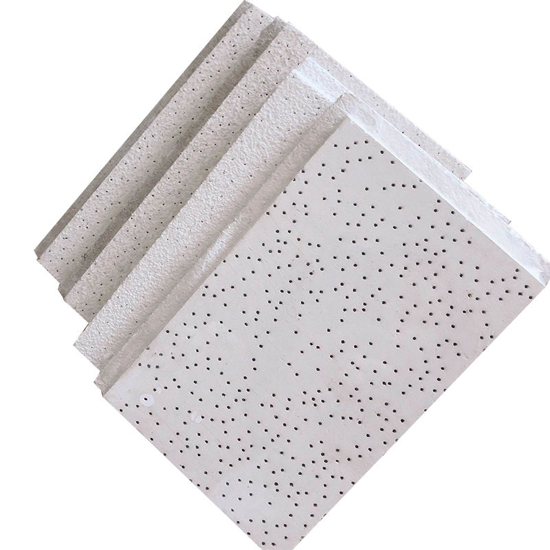 Acoustic Mineral Fiber Ceiling Board Panel for Office School Hospital Suspended Grid Systems for Thermal Insulation