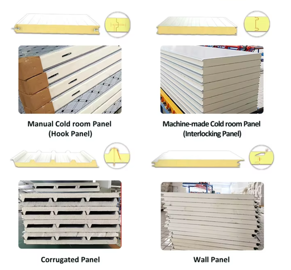 Fire Resistant PIR Insulated Galvanized Steel Sandwich Panel, Thermal Insulation Cold Storage Panels For Cold Room Wall &amp; Roof