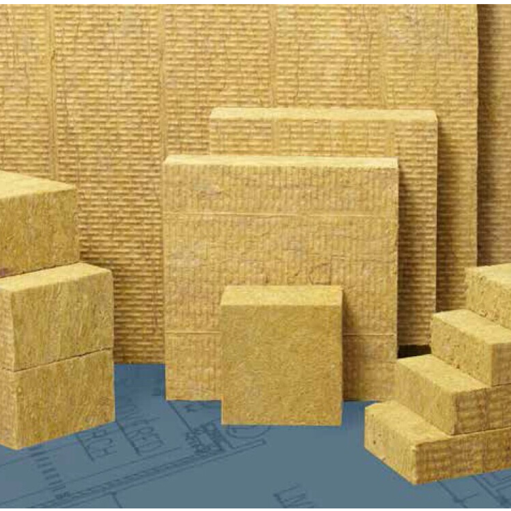 High Density Rockwool Sandwich Panels Plain Type Rock Wool Insulation 75mm Drywall Rock Wool for Sale