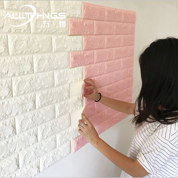 3D foam self-adhesive wallpaper